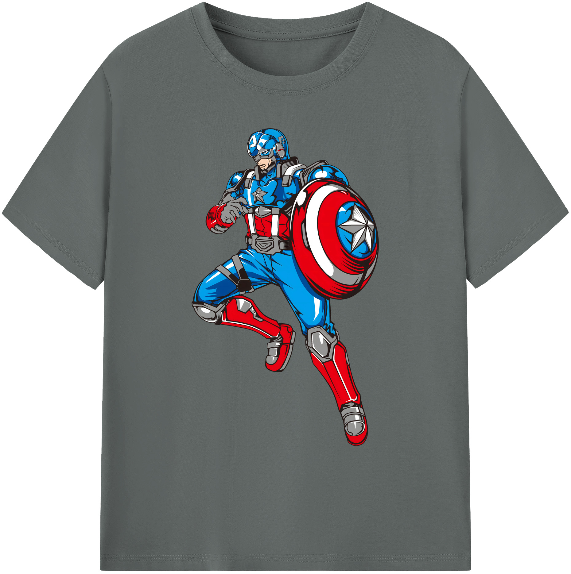 （画像用） アベンジャーズ The Avengers 綿100％ メンズ半袖Tシャツ｜肌触りやわらか＆通気性